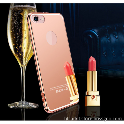 Alibaba wholesale clear case metal bumper back case cover for oppo r7